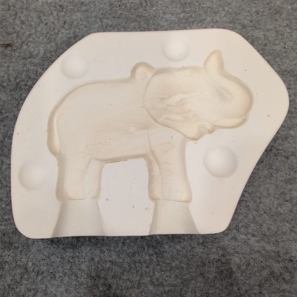 Elephant‎ Ceramic Mold Soap Candle Making Craft Supplies BAMA 146